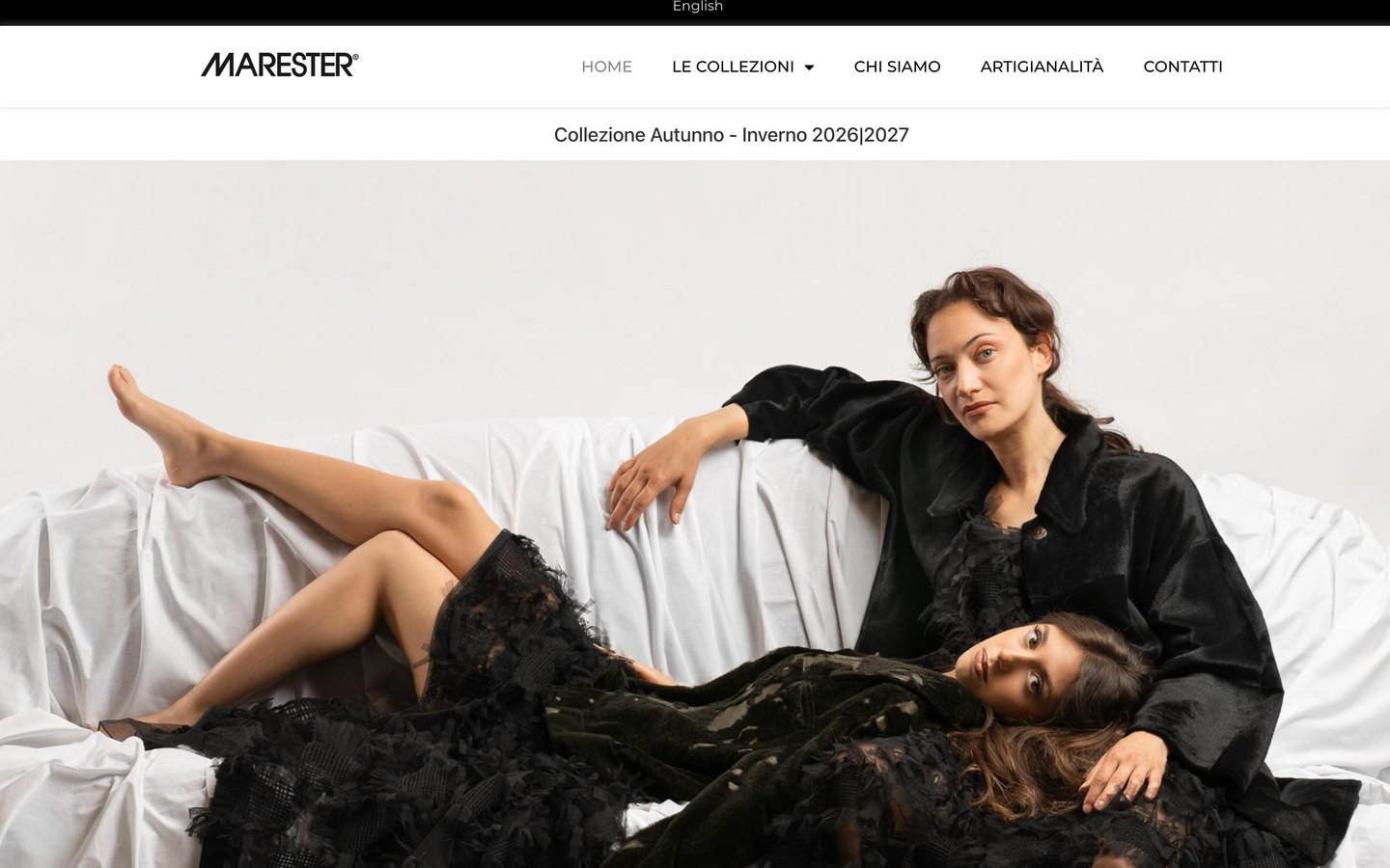 La home del sito Marester